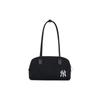 Bolsa Transversal de Algodão New York Yankees, Bolsa de Ombro, Bolsa de Ombro, Torrada, Bolsa de Bowling Regular Unissex Preta Casual 3ABQL014N-50BKS