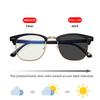 Classic Phochromic Lens Blocking Blue Light Glasses Men Color Changing Computer Gaming Square Anti Bluelight Women Eyeglasses