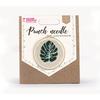 Coffret Punch needle - Feuille tropicale Ø 20 cm