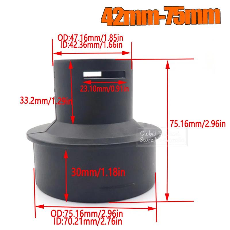 

42 мм до 75/60 мм дизельный стояночный обогреватель воздуховод воздуховод труба соединительный соединитель вентиляционный выход черный для автомобиля грузовика кемпера