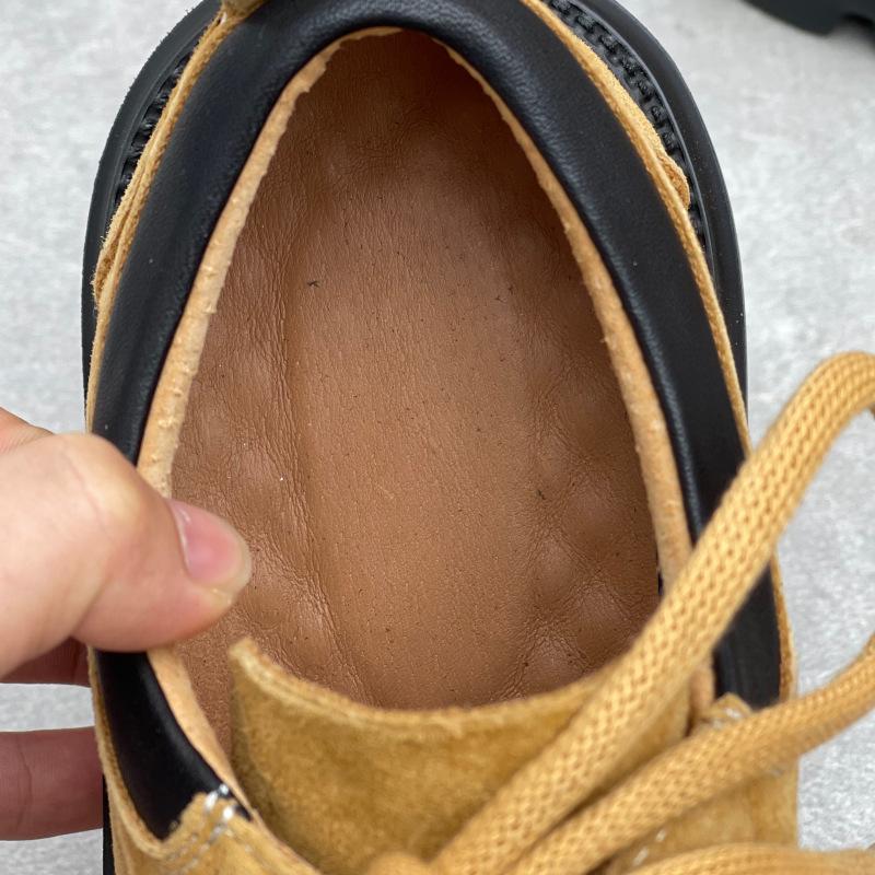 Johnature British Style Genuine Leather Shoes With Thick Soles Retro Lace Up Soft Cowhide Round Toe Women's Shoes