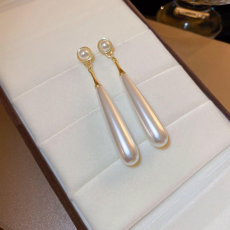 Trending Imitation Pearl Circle Stud Earrings For Woman New In Fashion Party Round Elegant Korean Earring Jewelry