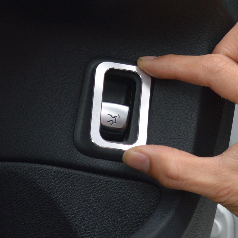 

Car Door Trunk Button Frame Decoration Cover Trim For Mercedes Benz C Class W205 GLC X253 2015-2018 Aluminium Alloy