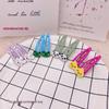 Kids' Rabbit Embroidery Hair Clips - Cartoon Water Drop BB Clips for Bangs and Sides