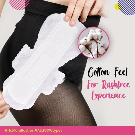 PINQ POLKA Damenbinden|10 Binden XXXL 400MM |Premium Ultra Dünn Starke Blutung, Mutterschaft |Bio-Baumwolle Weich Ausschlagfrei