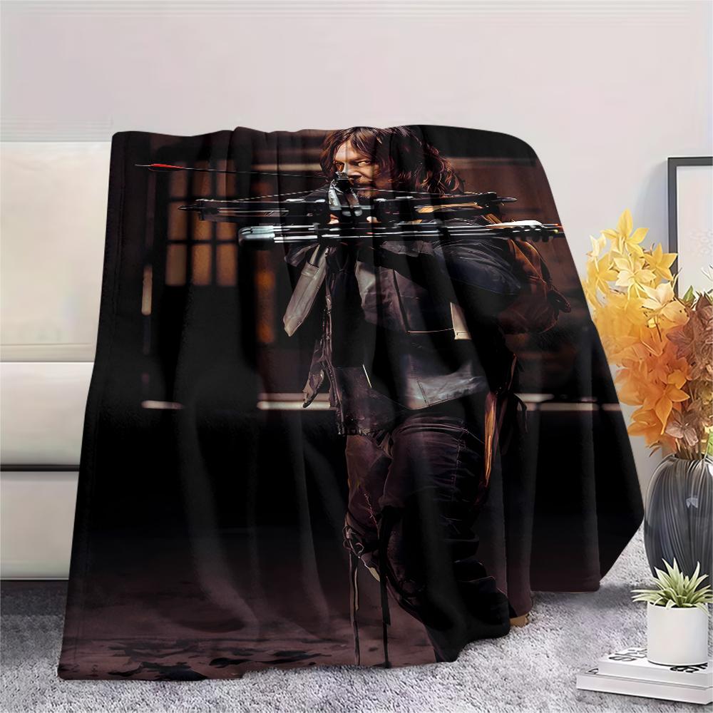 Darryl Print Flannel Blanket,High quality Comfortable for All Seasons,Home Decor,Warmth and Comfort,Perfect for Christmas Gifts