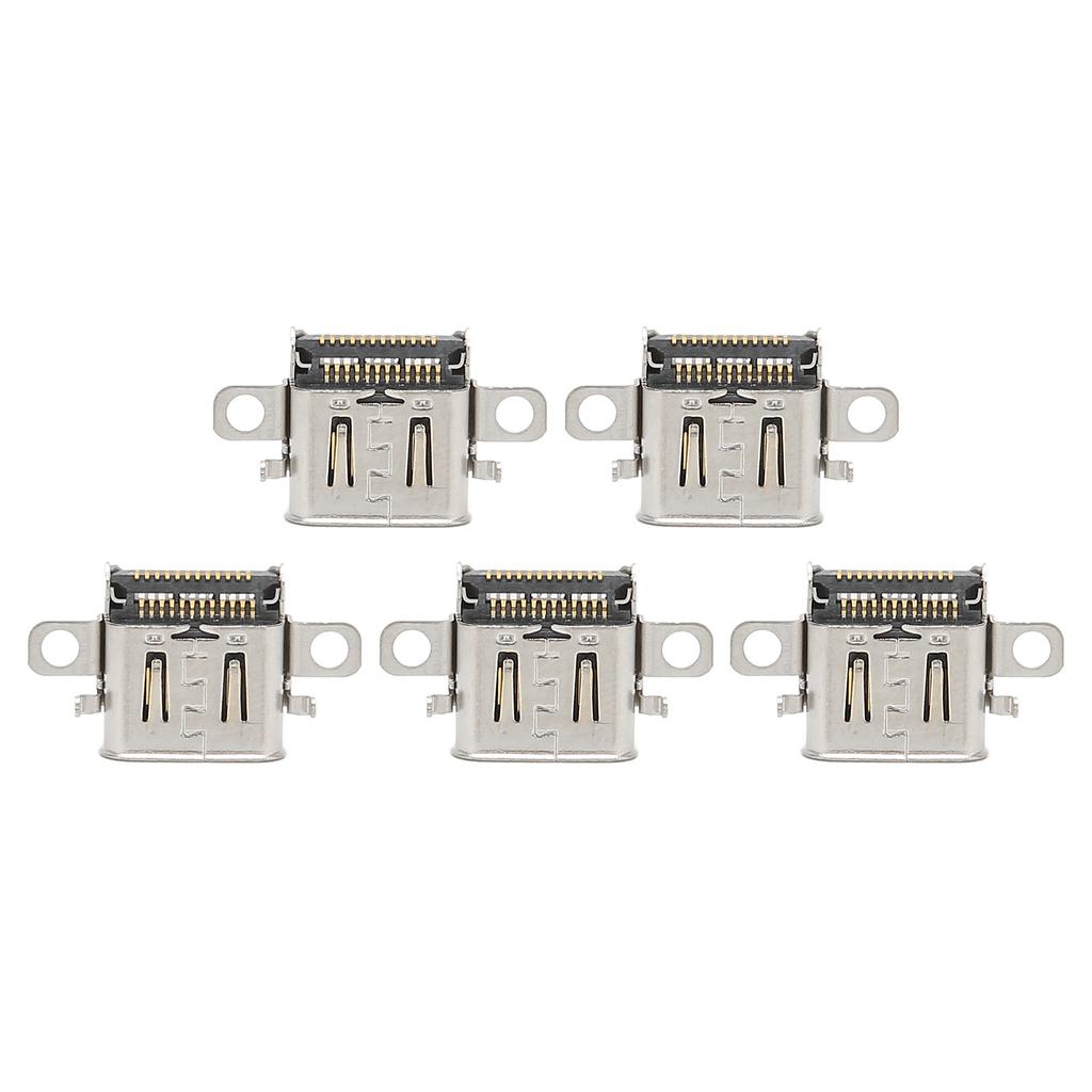 Game Console Type C Socket Replacement Gamepad Power Charging Port for SWITCH OLED 5pcs