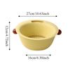 Double Layer Fruit Vegetable Washing Bowl Water-Filtering Basin Food Storage Container  Household