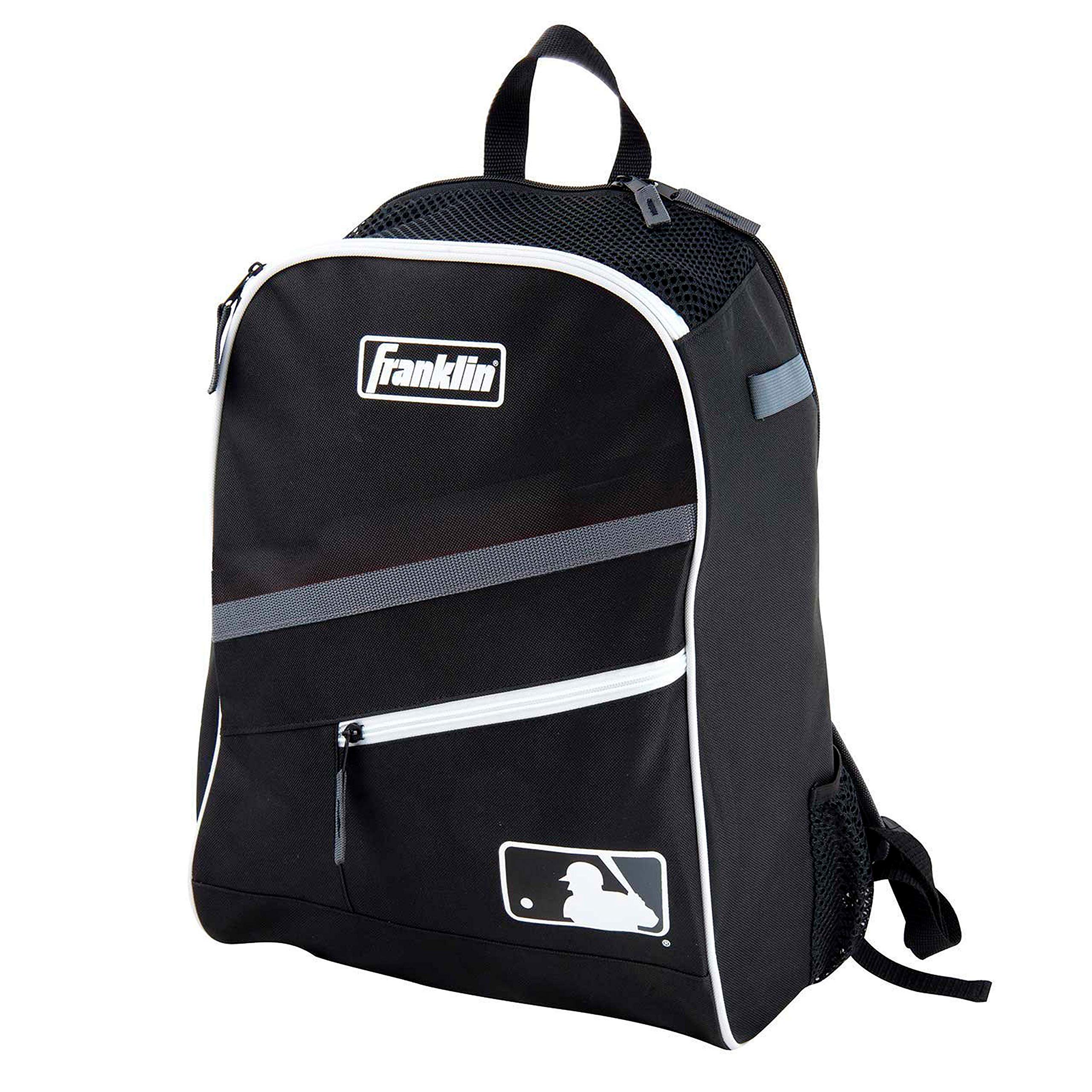 

Franklin Sports Baseball MLB Backpack for and Softball Bag, Kids, Baseball, T-Ball, чёрный