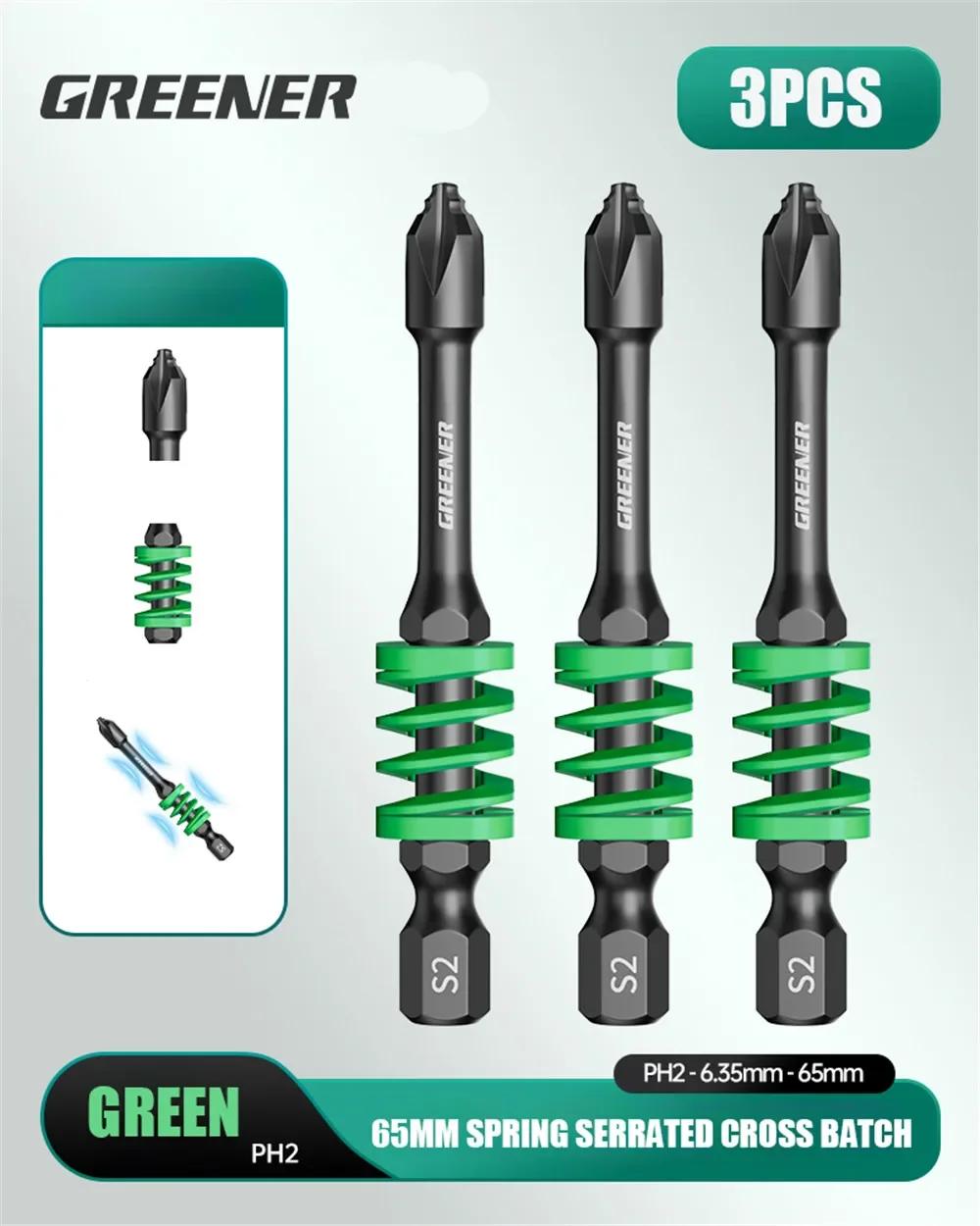

Serrated Non-slip Electric Screwdriver Spring-loaded Buffer Crosshairs Battery Screwdrivers with Rainbow Plug-in Card Tool Parts