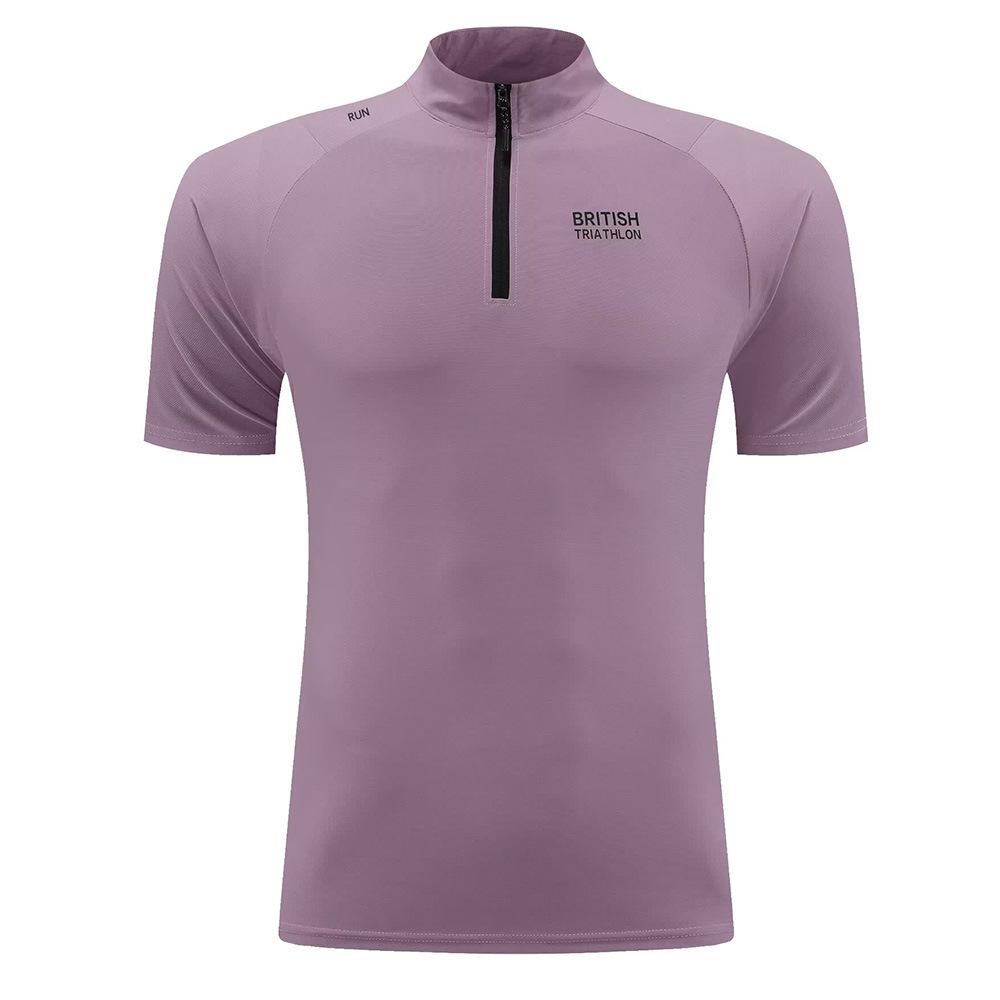 Unisex Quick-Dry Half-Zip Fitness Top for Outdoor Running