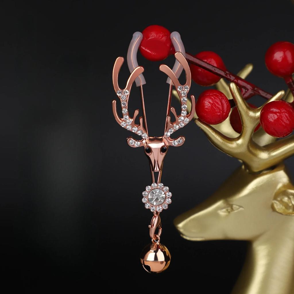 Rose Gold Metal Adjustable Nipple Clamps With Bell Woman Nipple Clips Breast Bondage Restraint Slave Fetish Female Flirt Sex Toy