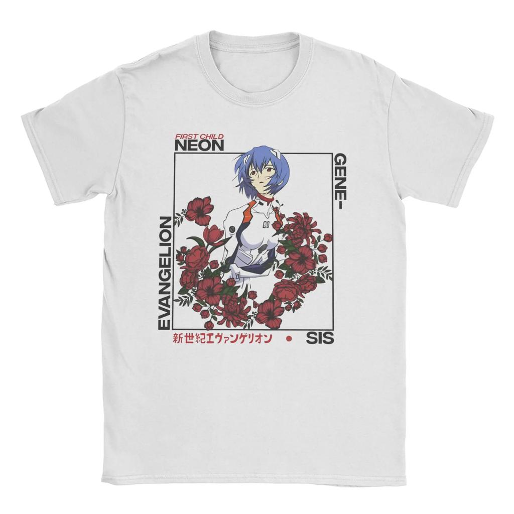 The End of EVA Unisexga T Shirt for Unisex Unisex Pure Cotton Vintage TShirts O Neck Tee Shirt Short Sleeve Tops New Arrival
