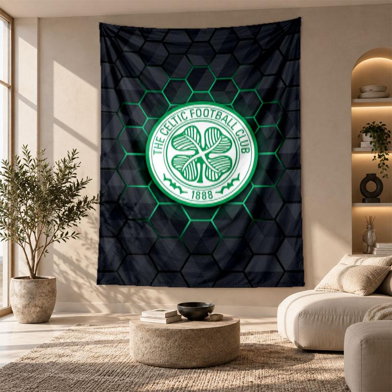 Dekoratives Wandbehang, Celtic FC Aufdruck Wandkunst, Leichte Wanddekoration Für Schlafzimmer Hintergrund