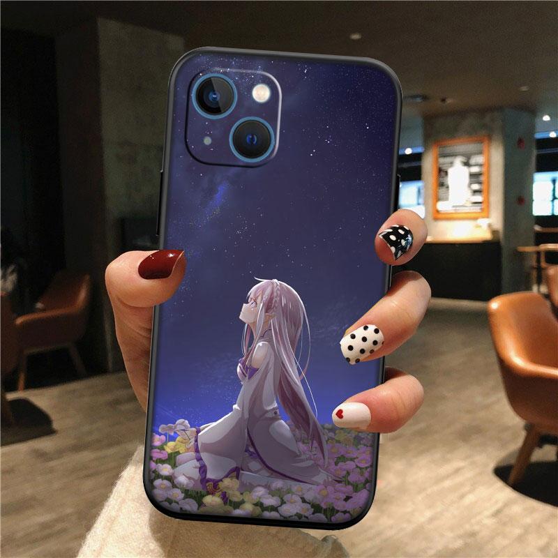 IK26 Emilia Ram Rem Phone Case for Samsung Galaxy M06 M15 M16 M35 M55 M56 A36 A42 A50 A50S A51 A52 A32 A33 A05 A05S A06 A16 A20