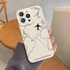 Travel Pattern Phone Case For iPhone 12 17 16 15 14 13 11 Pro Max For iPhone 7 8 16 15 14 Plus XS XR Shockproof Protective Funda