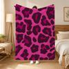 Leopard Print Animal Print Pattern Throw 240g flannel blanket, suitable for sofas, beds, offices,  exquisite gift blankets