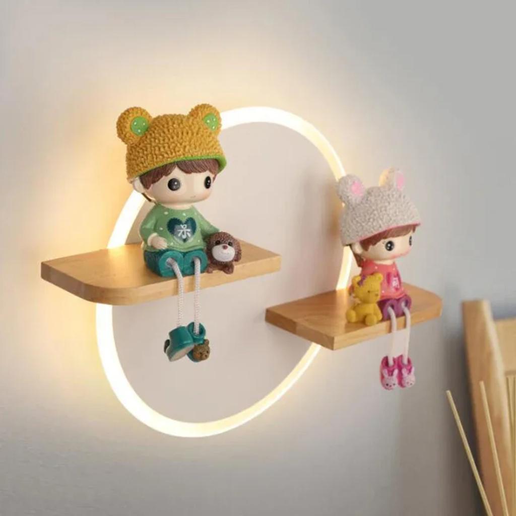 New Nordic Modern Sconce Wall Light LED Wall Lamp  Children's Room Bedroom Bedside Aisle Decor Indoor Lighting 6pa