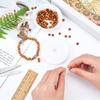 Brown Stripe Pine Wood Beads With Hole Round Balls Loose Spacer Beads for Jewelry Making DIY Bracelet Accessorie