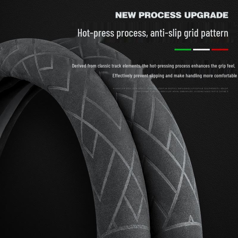 Ultra-Thin Suede Steering Wheel Cover for BYD Han, Song PLUS, Tang DMI, Yuan Pro, Dolphin