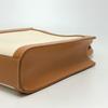 CELINE logo Vertical Cabas Mini 2WAY Shoulder Bag Canvas/Leather Beige