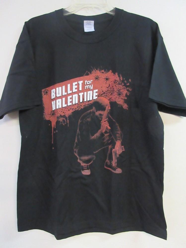 BULLET FOR MY VALENTINE Официальный мерч Красная kneeling band music Большая унисекс футболка XXXXL