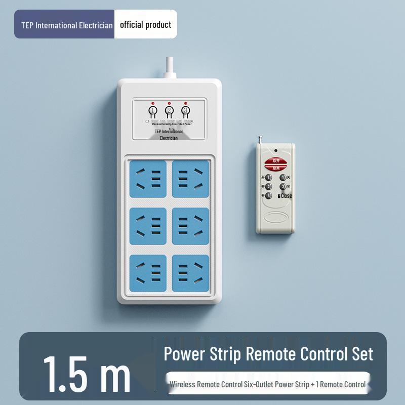 Wireless Remote-Controlled Power Strip and Extension Cord