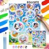 Disney bubble characters oil painting art set handmade diy gift home decoration