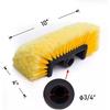 Car Wash Brush Head for Detailing Washing Vehicles, Boats, RVs, ATVs, or Off-Road Autos, Super Soft Bristles for Scratch Resista
