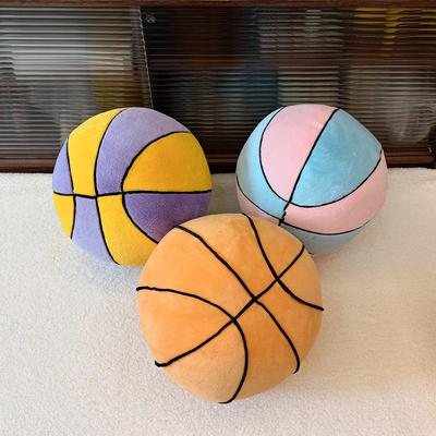 Creative Simulation Soft Basketball Throw Pillow Plush Toy Ball Doll Children'S Soothing Doll Activity Gift