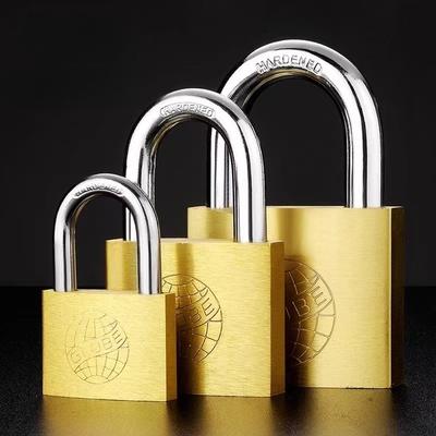 Koperen Hangslot Kleine Sloten voor Koffer Kast Huisverbetering Hardware 20mm 25mm 30mm 40mm 50mm Inclusief 3 Sleutels