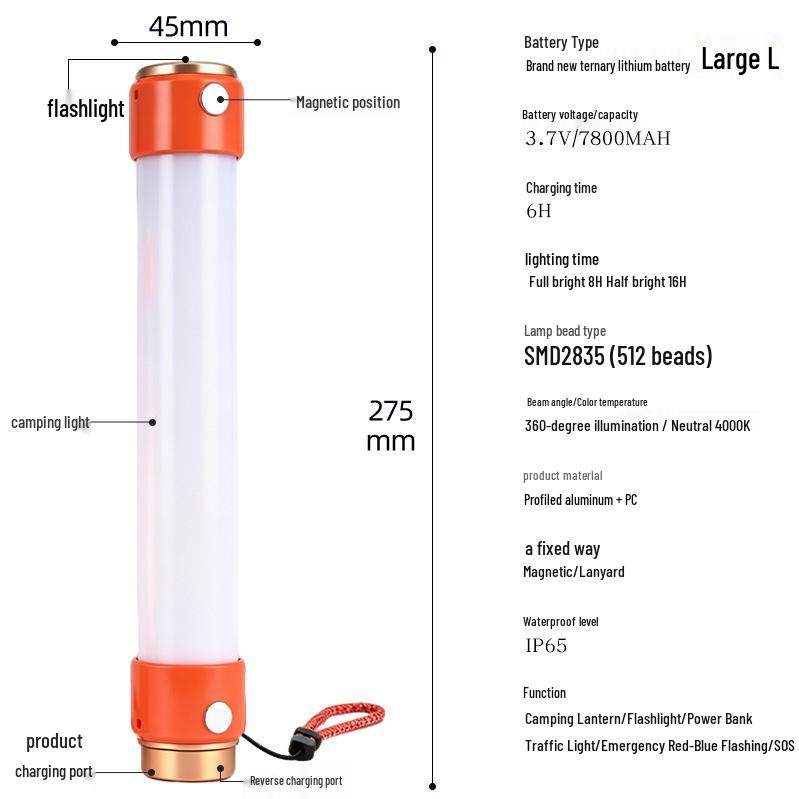 Rechargeable LED Flashlight for Outdoor Camping: USB, Long Battery Life, Strong Light