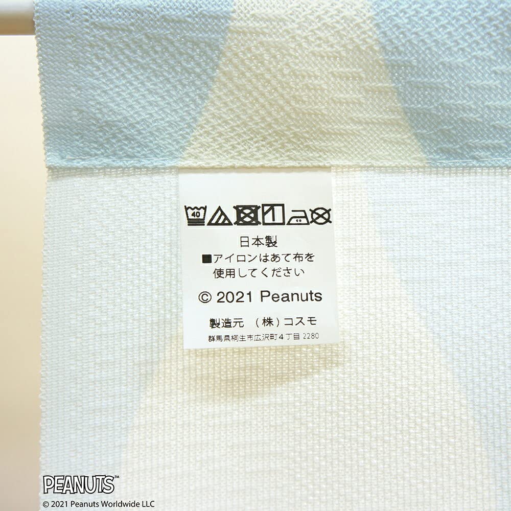 Noren Kobo Noren Snoopy PEANUTS SNOOPY Series Bright and 85cm 150cm 95189 Curtain, Print, Half-Length Curtain, Clear, Wide, Long,