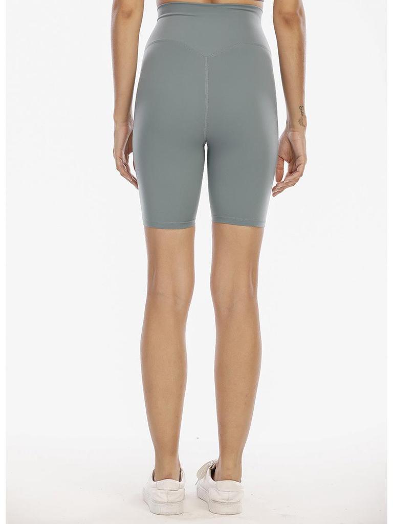 Swift Speed High Waist Women's Yoga Shorts - Nude Feel, No Embarrassment Line, Mid-Length, Fitness Five-Point Pants