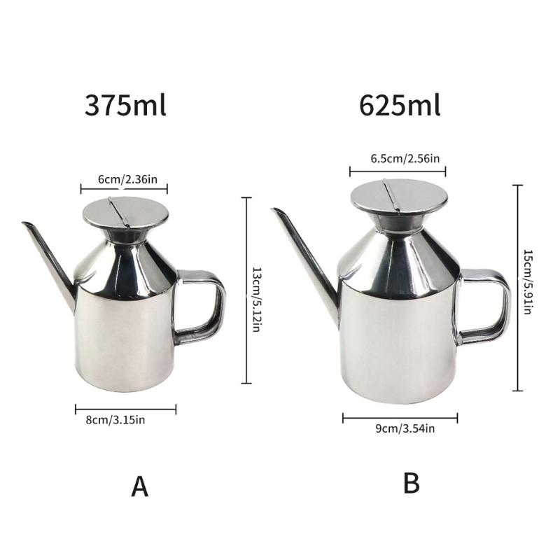 Durable Nonrust Steel Condiment Bottle Feature High Temperatures Resistance And Drip Proof Spouts For Healthy Cooking