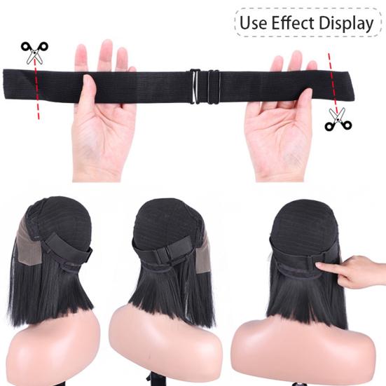 3Pcs 2.5/3/3.5CM Adjustable Wig Band Removable Non-slip Wig Elastic Strap Glueless Wig Making Headband Wig Cap Accessories