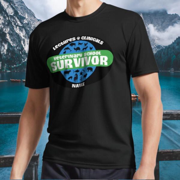 

New Shirt Veterinary School Survivor Active T-Shirt Funny Size S to 5XL 3XL