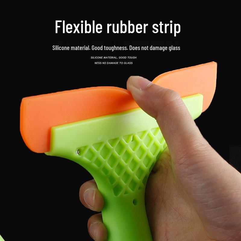 Car Glass Cleaning & Pasting Tool - Wear-Resistant Soft Water Scraper