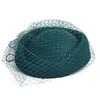 Pălării Fascinator pentru Femei Pălărie Vintage Anii 60 Lână Pălărie Stewardesă Pillbox Pălărie Bază Fascinator Cocktail Lacrimă