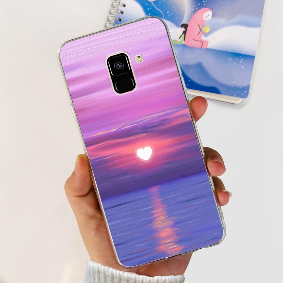 For Samsung Galaxy A8 Plus 2018 Case SM-A730F Luxury Painted Cover Soft Silicone Phone Case For Samsung A8 2018 A530F A8+ Fundas