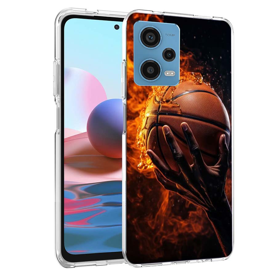 Basketball Phone Case For Redmi Note 13 12 14 15 Pro Plus 13R 11 11T 11E 11S 10 Pro 10S 9 9S Cover Cell Clear TPU Capa Cases Sho