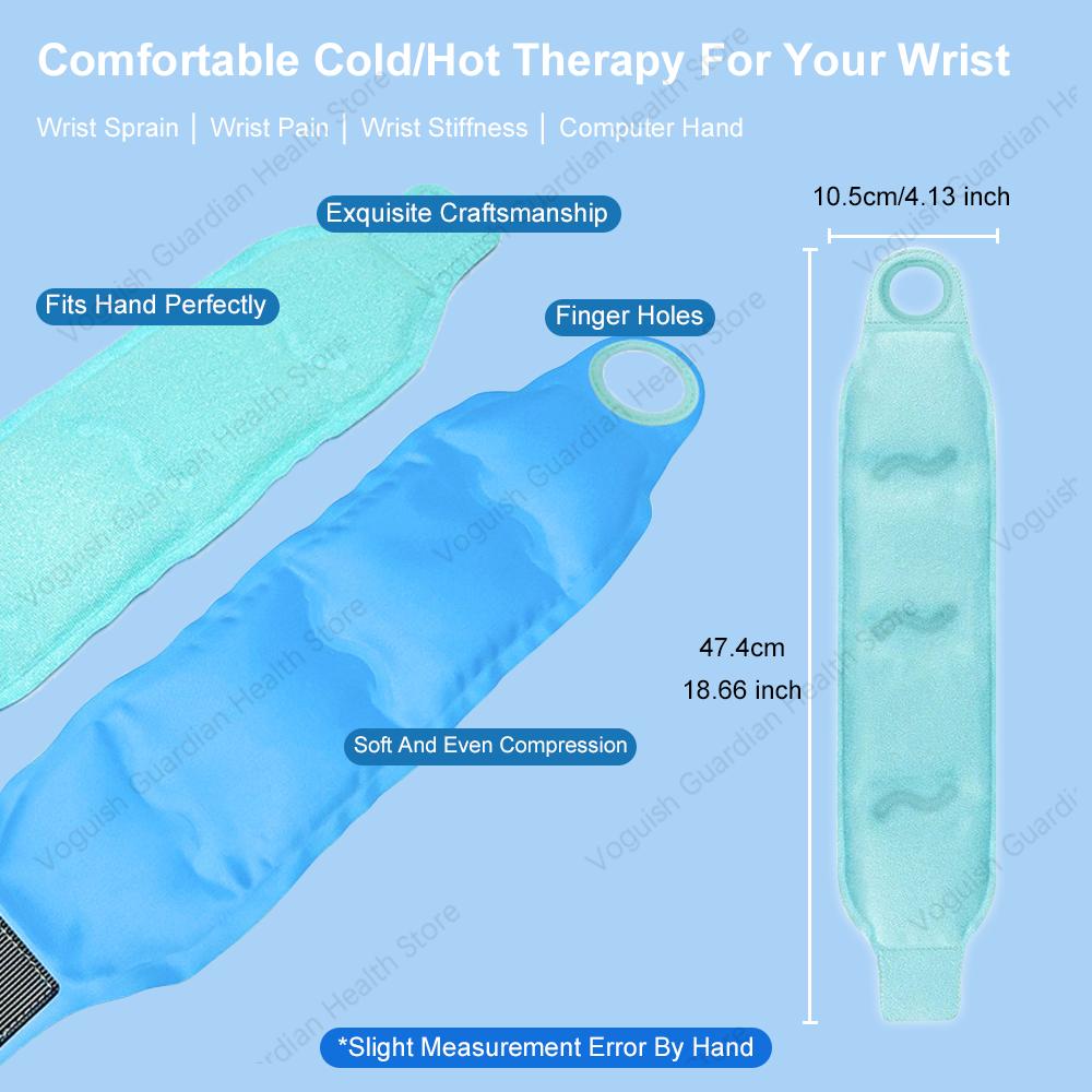 Wrist Brace Support Ice Pack Reusable Ice Glove Finger Hand Ice Pack Hot Cold Therapy Wrist Ice Pack for Swelling Relieve Pain