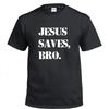 Jesus rettet Bro Christlicher Gott Religiös Fitnessstudio Gewichtheben Geschenk Baumwoll-T-Shirt