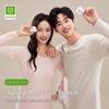 Couple's Pure Cotton Thin Warm Underwear Set: Men's Modal Base Layer & Women's Antibacterial Long Johns for Autumn