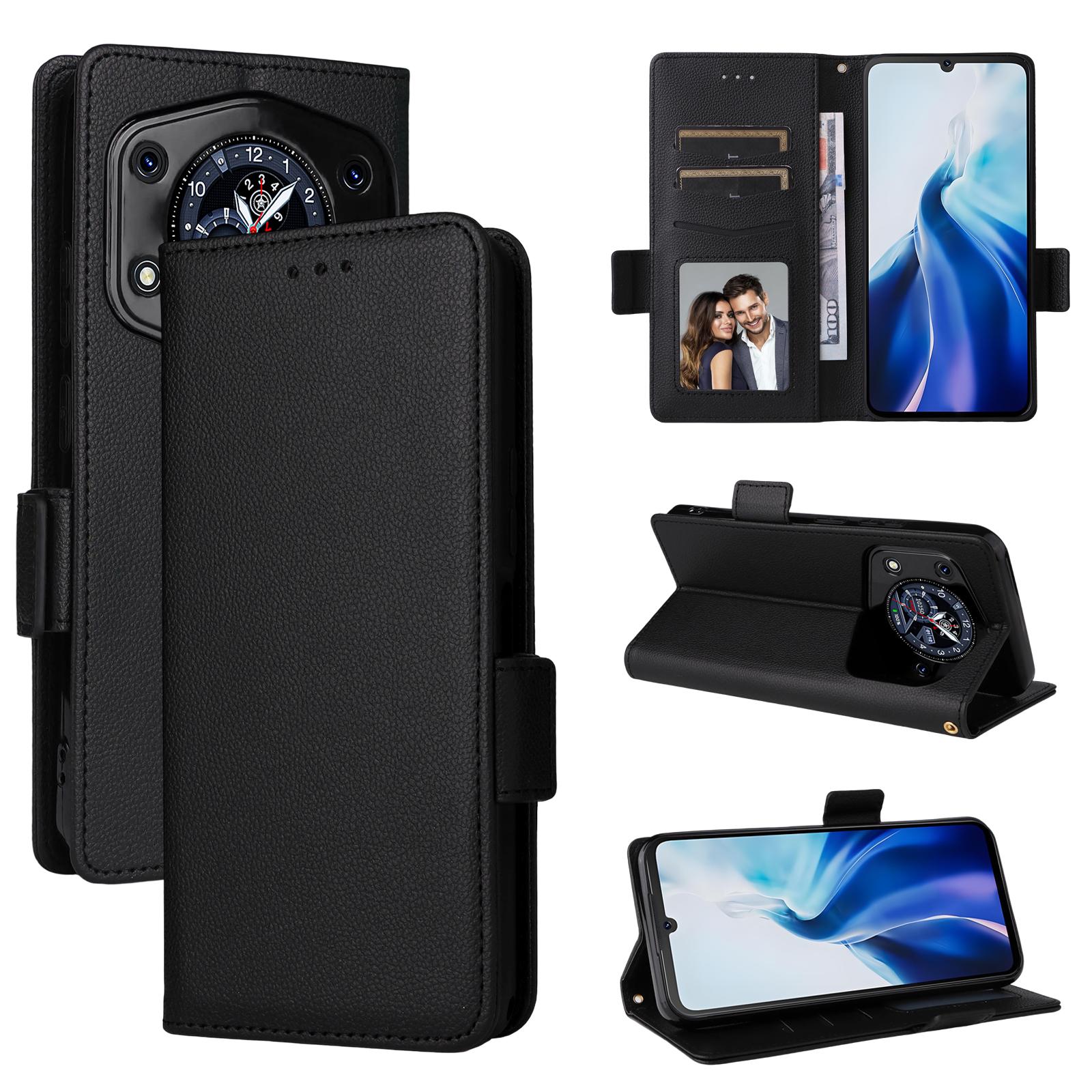 

Чохол-відкидка для телефону Cubot A30 зі штучної шкіри, повний захист корпусу [блокування RFID] for Cubot A30 чорний