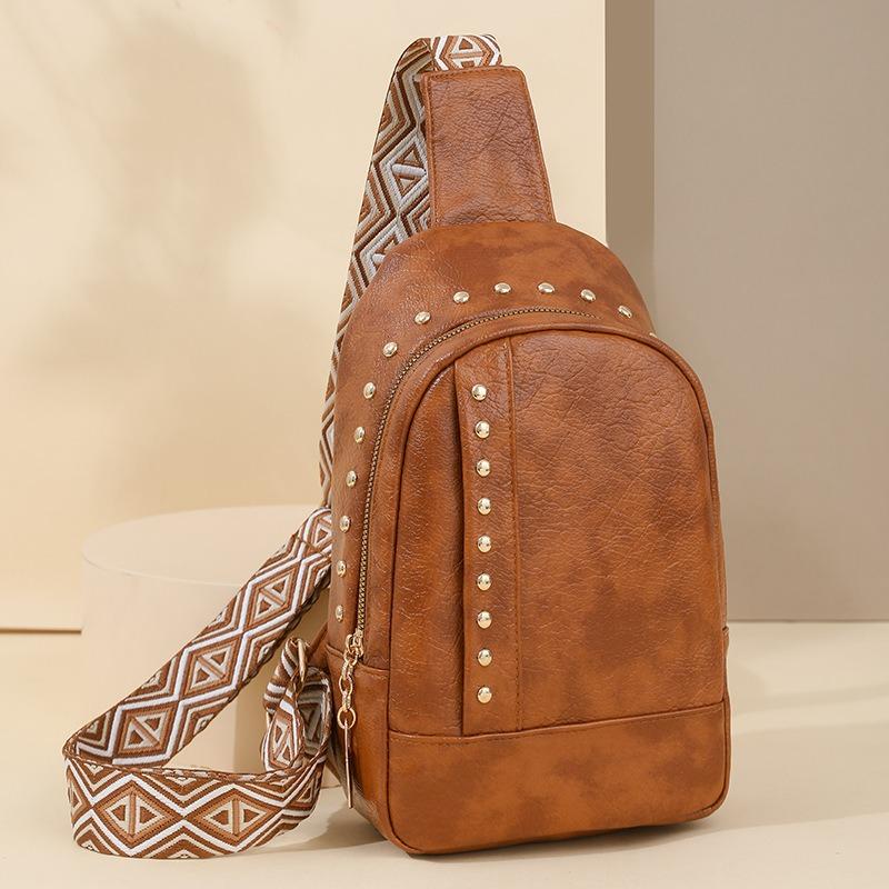 Klinknagel Schouder Zacht Leer Borsttas