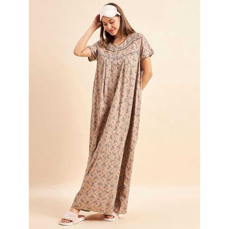 Sweet Dreams Women` Cotton Maxi Night