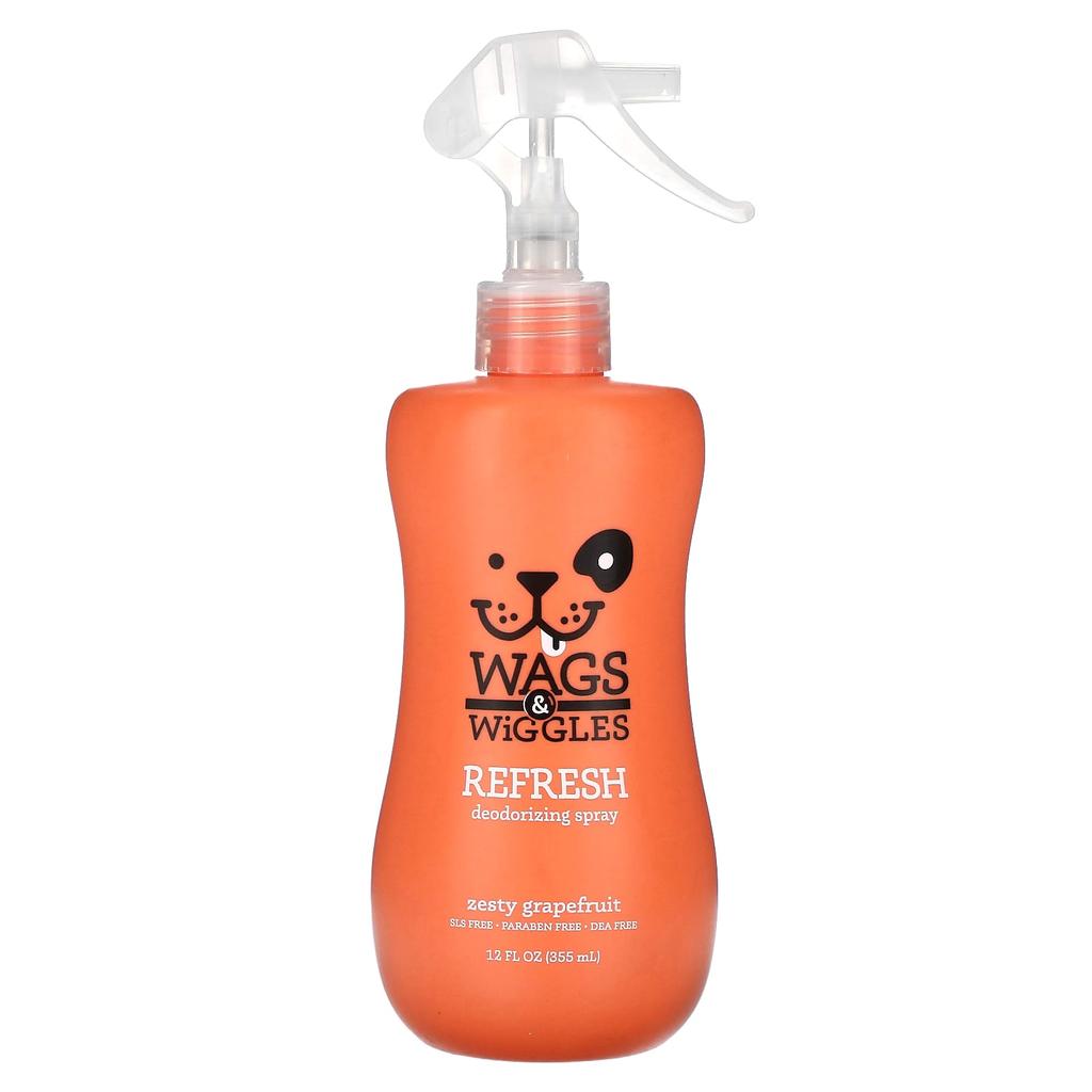 Wags & Wiggles Refresh Deodorizing Spray, Zesty Grapefruit, 355Ml(12Fl Oz)