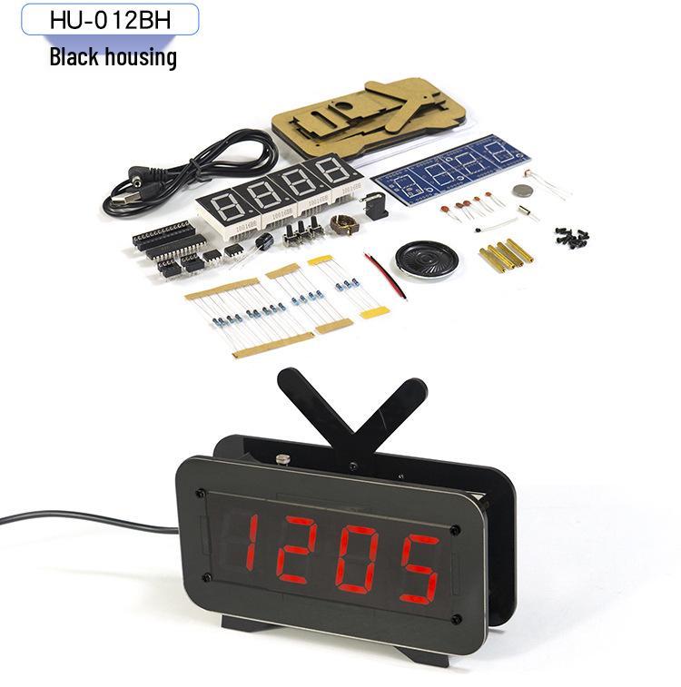 DIY LED Microcontroller Clock Kit: Build Your Own Digital Alarm Clock