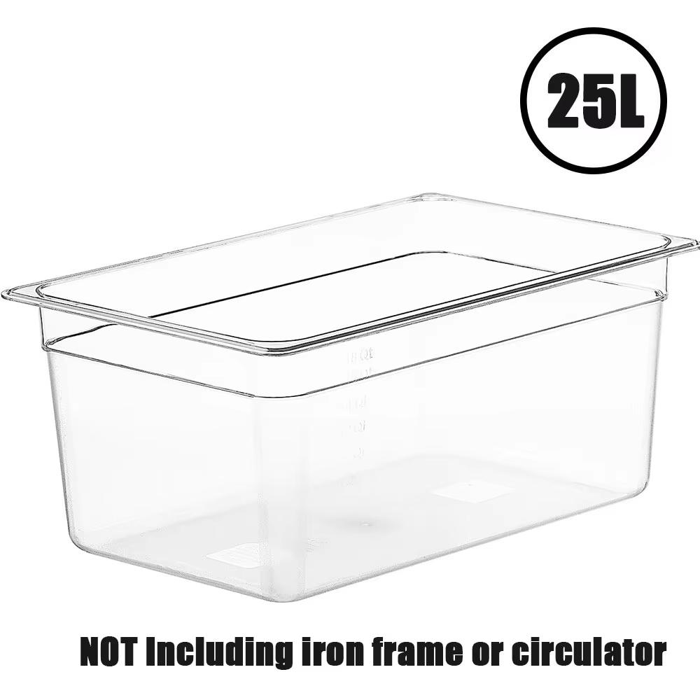 

Контейнер 25 л для су-вид большой вместимости для погружного циркулятора, пищевой, для ресторана, для дома, аксессуар 25L